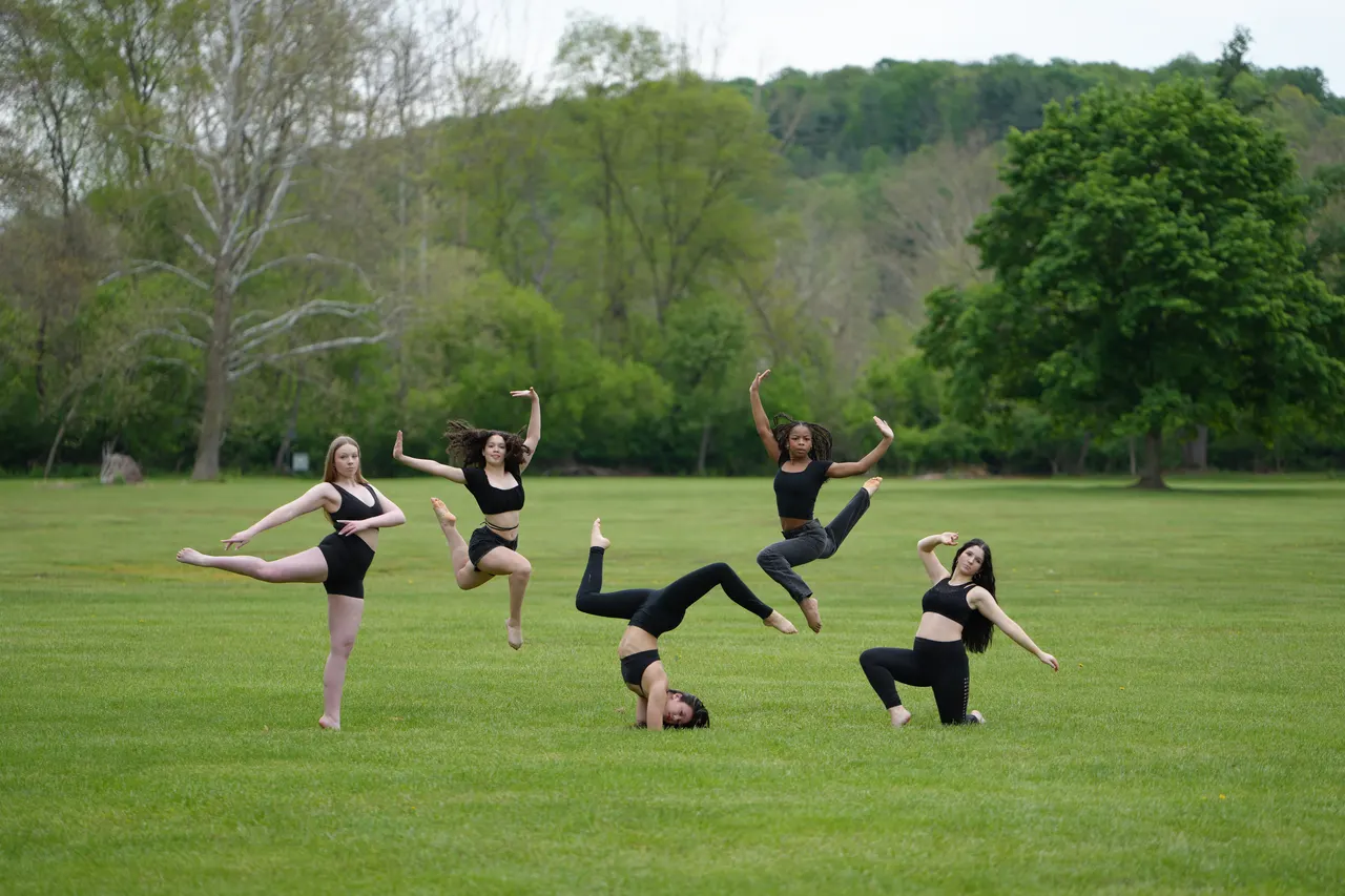 Project C dancers outdoors